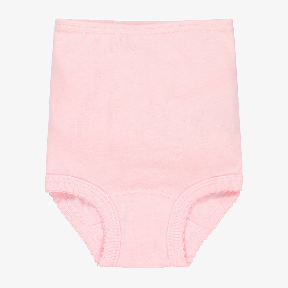 Babidu - Culotte rose en coton à froufrous | Childrensalon