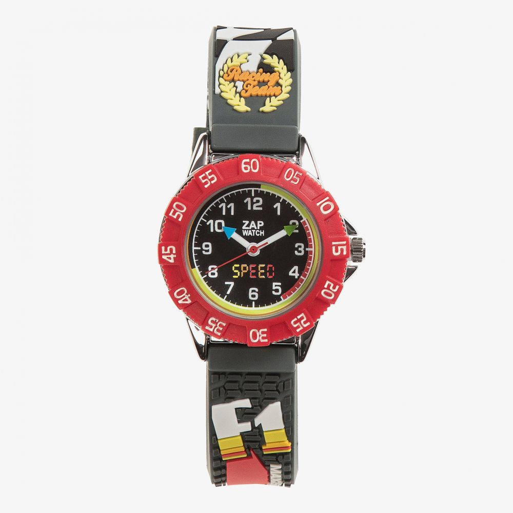 Baby Watch, Paris - ساعة "فورميلا 1" لون أسود و أحمر للأولاد  | Childrensalon