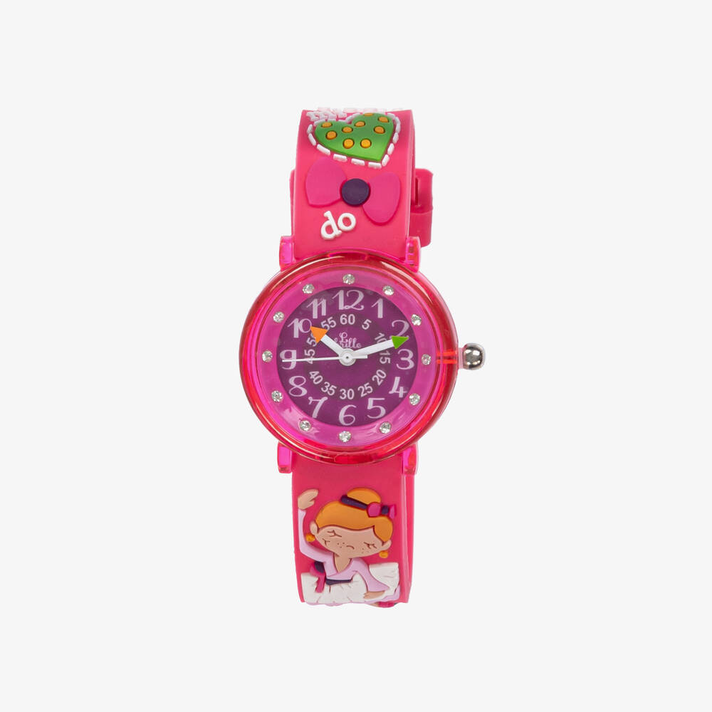 Baby Watch, Paris - Розовые часы с балеринами для девочек  | Childrensalon