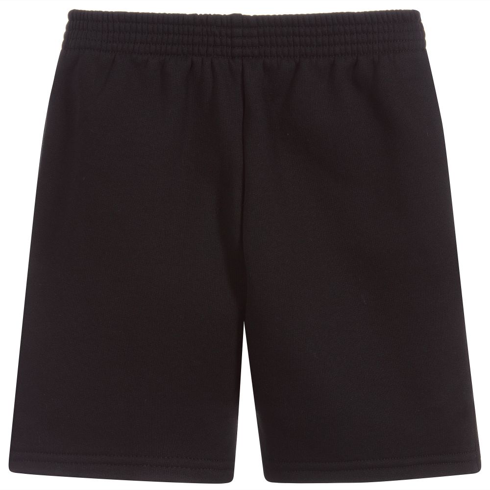 Balenciaga - Black Cotton Logo Shorts | Childrensalon