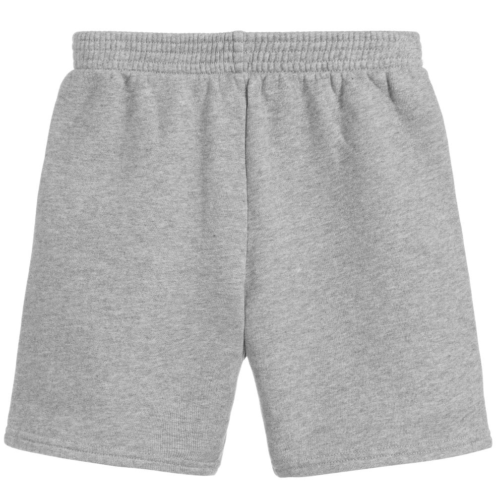 Balenciaga - Grey Cotton Logo Shorts | Childrensalon