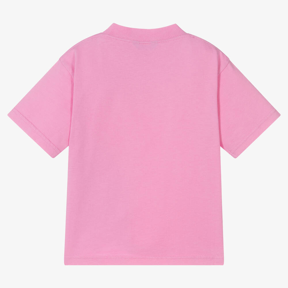 Balenciaga - Pink BB Paris T-Shirt | Childrensalon