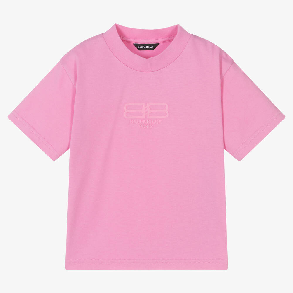 T-shirt Balenciaga Pink size XL International in Cotton - 34136251