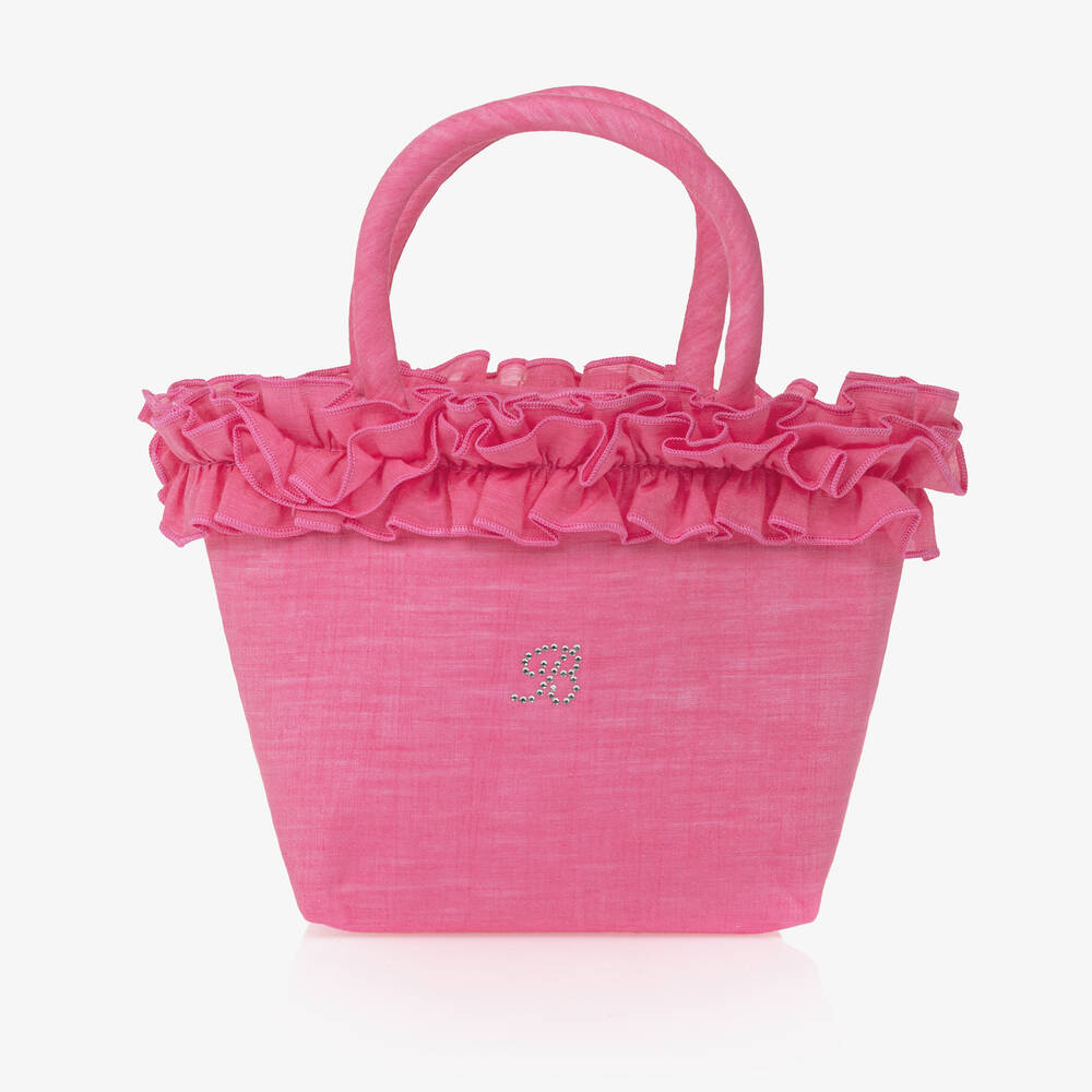 Shop Balloon Chic Girls Pink Ruffle Handbag (22cm)