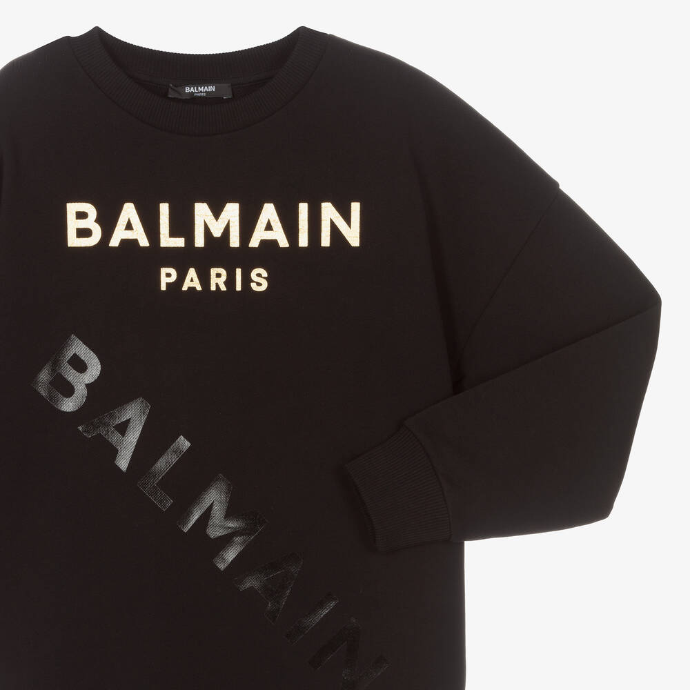 Balmain White/Black Monogram Sweatshirt - Sweatshirts from Brother2Brother  UK
