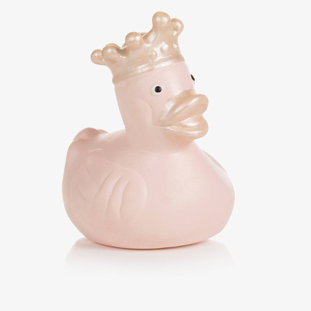 Bam Bam - Pink Rubber Duck Bath Toy (7cm) | Childrensalon