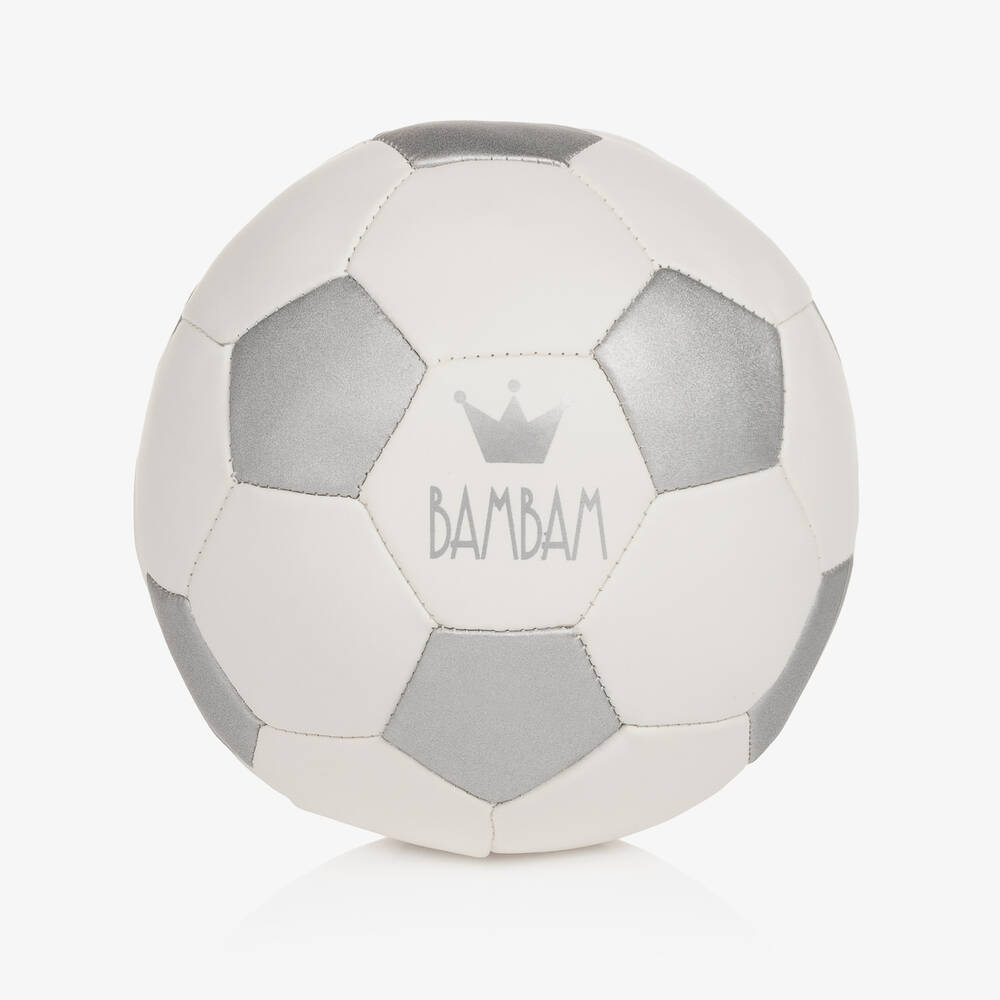 Bam Bam - White Mini Football (36cm) | Childrensalon