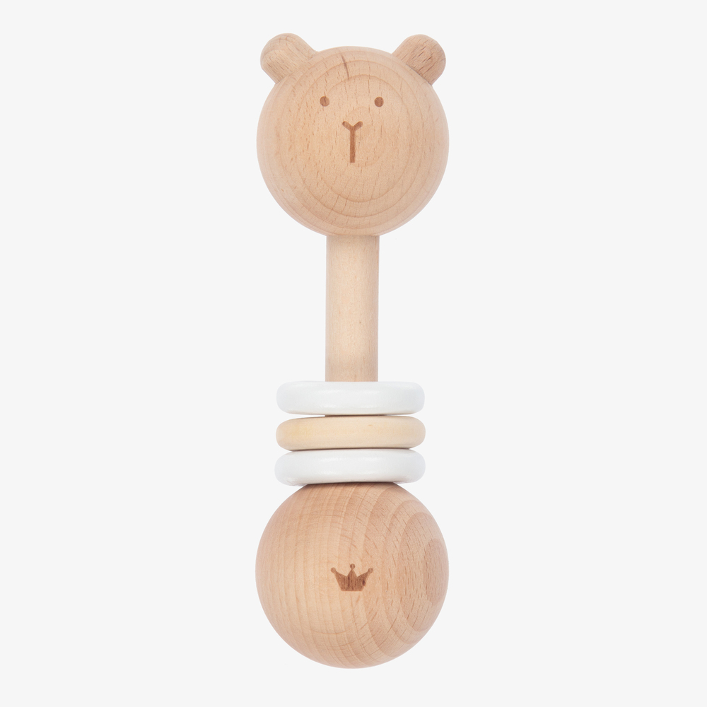 Bam Bam - Деревянная погремушка-медвежонок (15см) | Childrensalon
