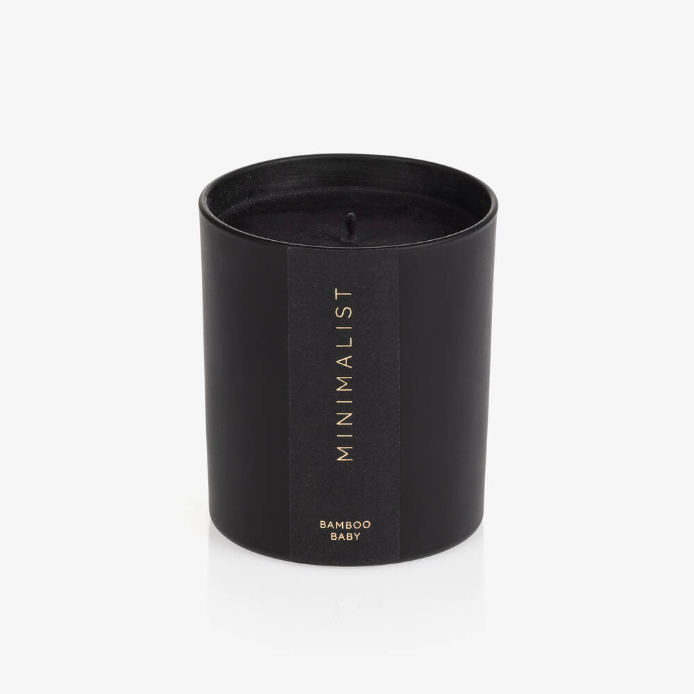 Bamboo Baby - Scented Black Candle (9cm) | Childrensalon