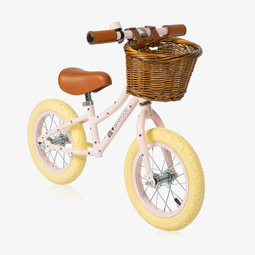 Banwood - Bonton Pink First Go Balance Bike | Childrensalon