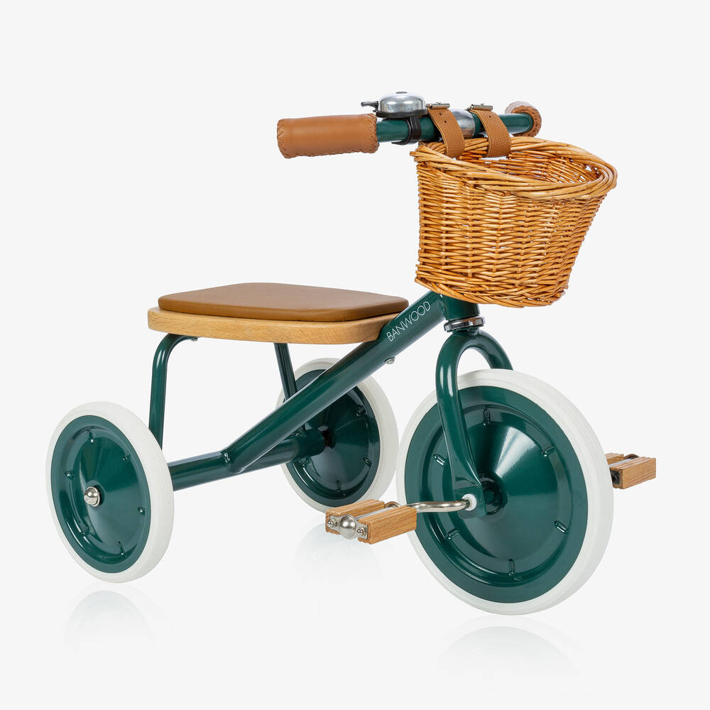 Banwood - دراجة ثلاثية العجلات لون أخضر للأطفال | Childrensalon