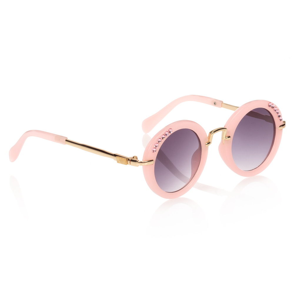 Bari Lynn - Girls Pink Circle Sunglasses | Childrensalon