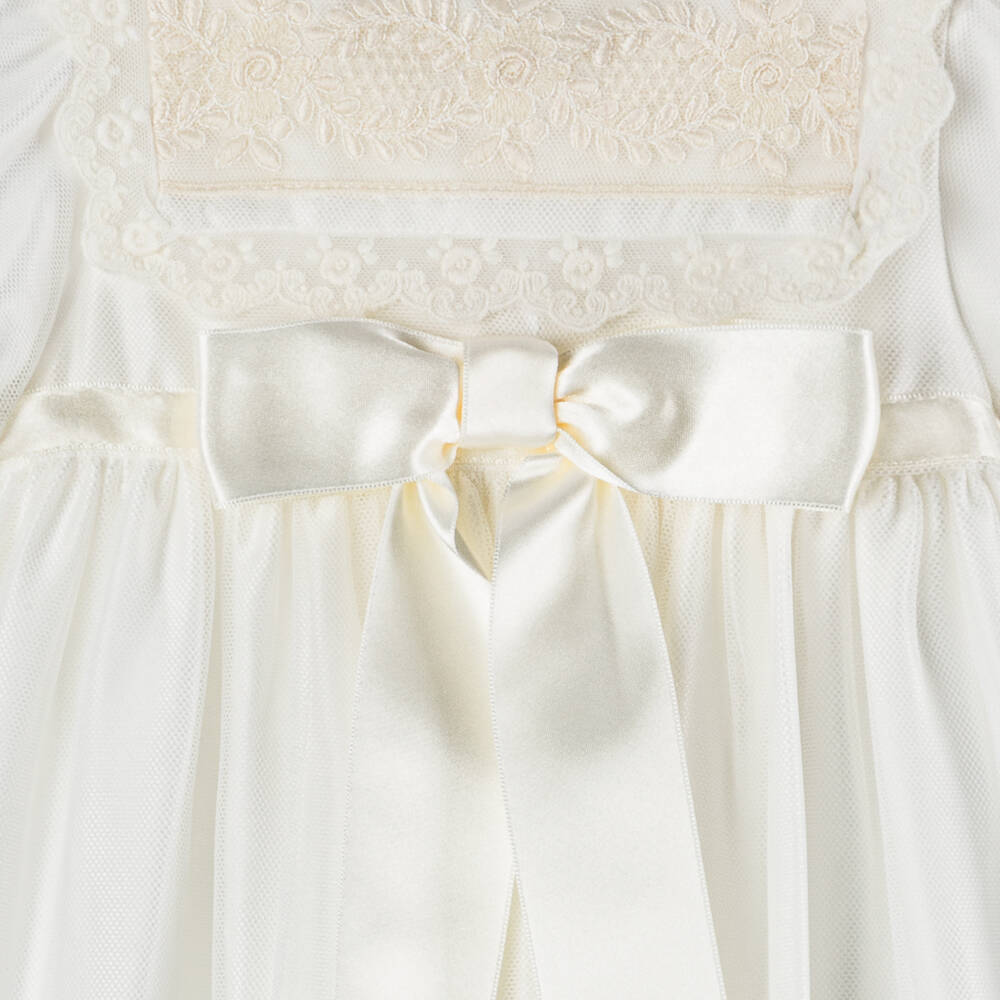Beatrice & George - Ivory Lace Ceremony Gown Set | Childrensalon