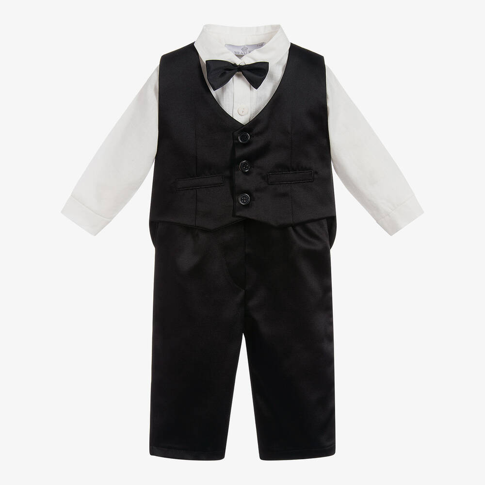 Beau KiD - بدلة جيليه لون أسود وأبيض  | Childrensalon