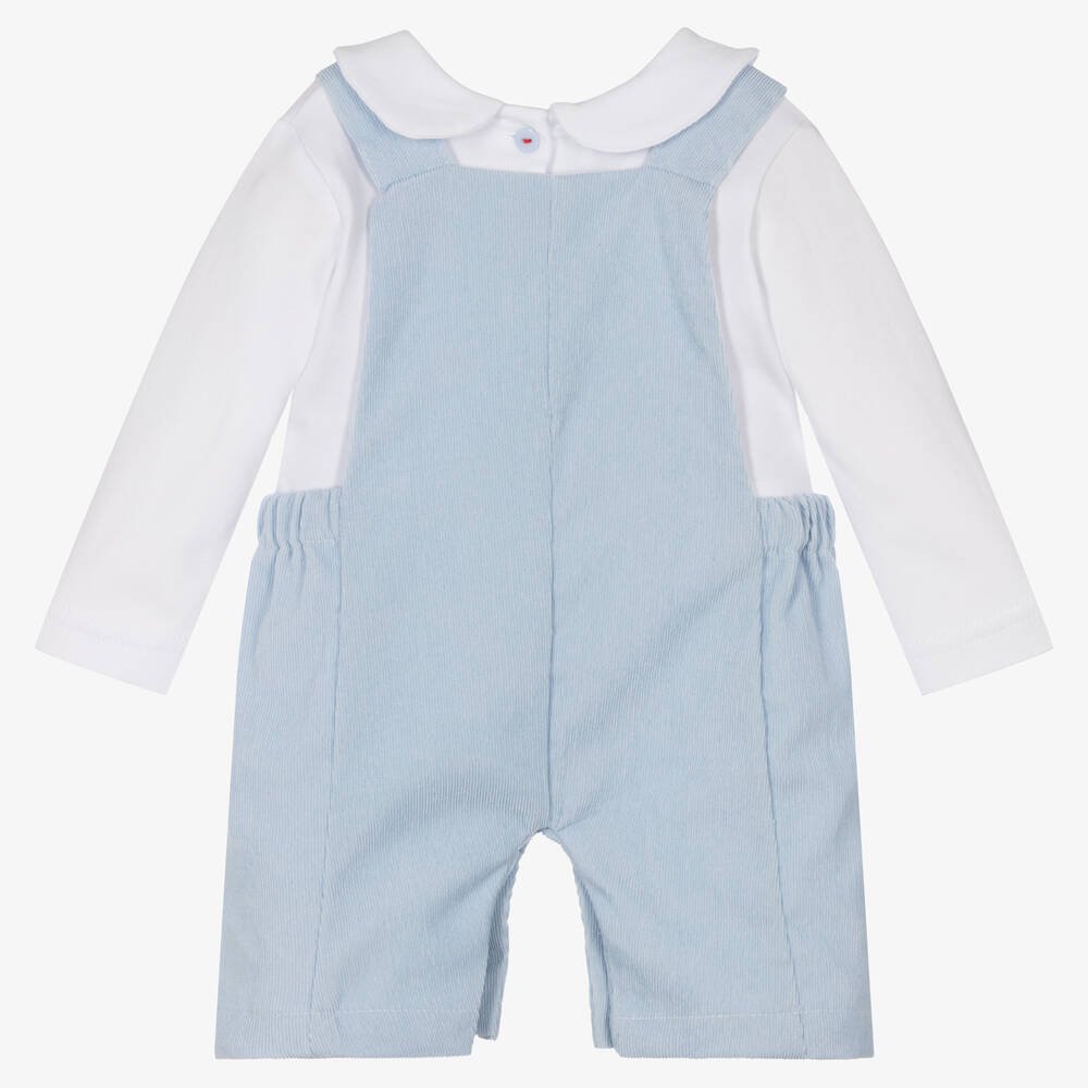 Buy Teal Blue Baby Dungarees And Bodysuit Set (0mths-2yrs) from Next  Luxembourg