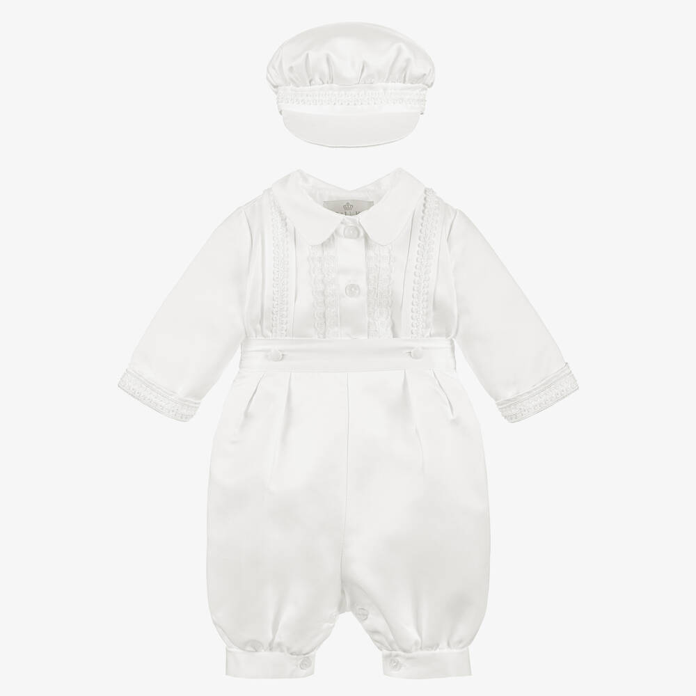Beau KiD - Белый атласный комплект с шортами | Childrensalon