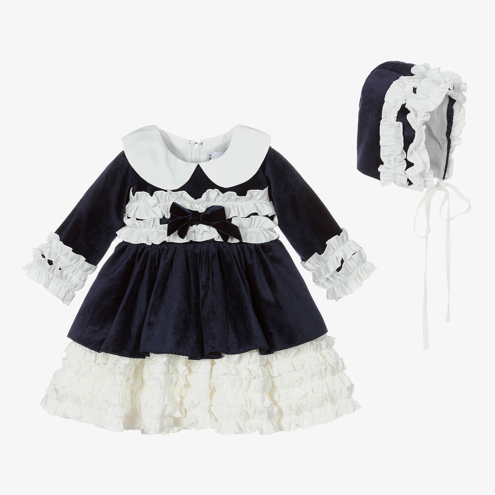 Beau KiD - Baby Girls Blue Dress Set | Childrensalon