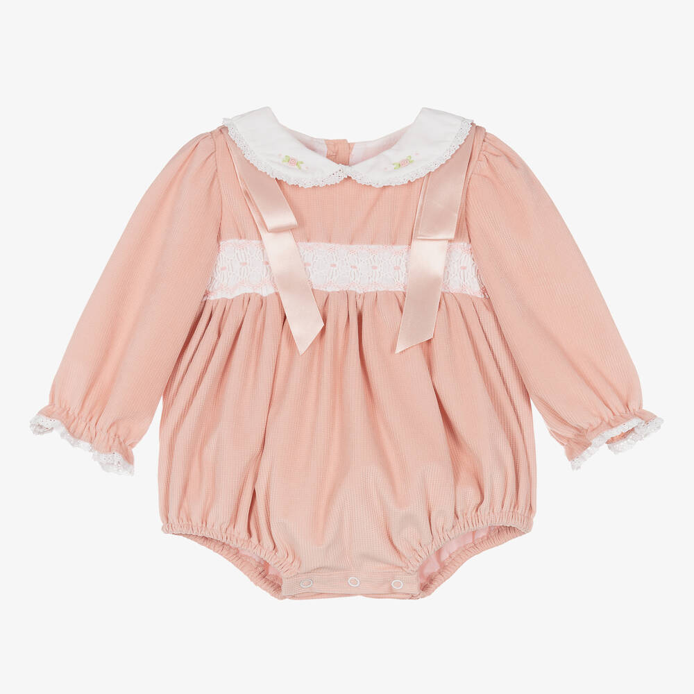 Beau KiD - Baby Girls Pink Velvet Shortie | Childrensalon