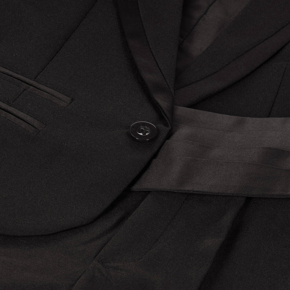 Beau KiD - Boys 5 Piece Black Tuxedo Suit | Childrensalon
