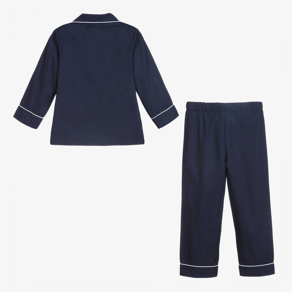 B1717 Pijama entero para niños de felpa modelo BÚHO UNISEX 4 a 14 años Azul  6