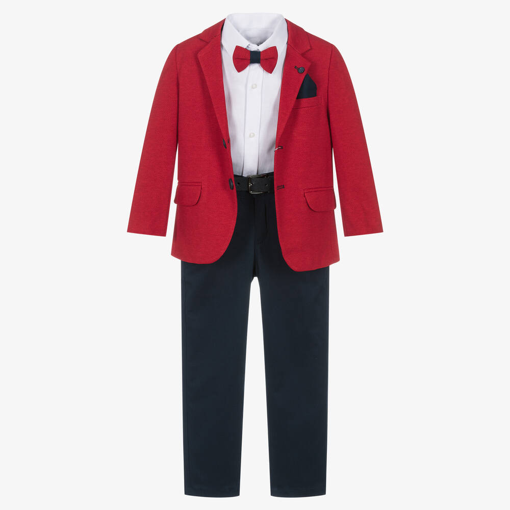 Beau KiD - Boys Red & Blue Suit | Childrensalon