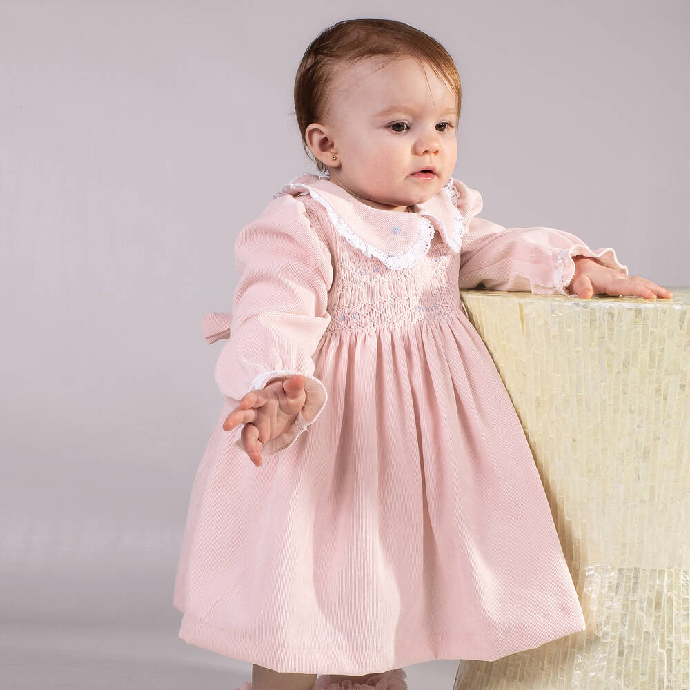 Beau KiD - Girls Pink Corduroy Dress | Childrensalon