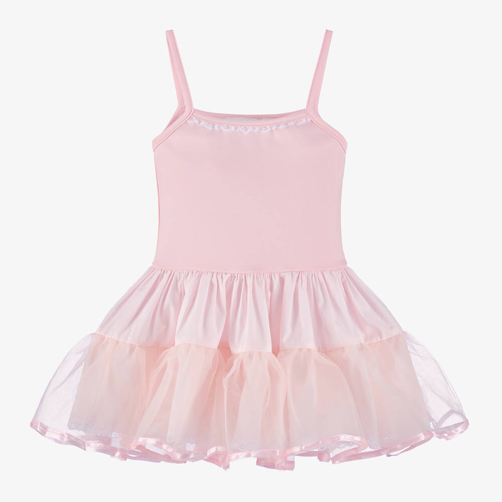 Shop Beau Kid Girls Pink Cotton Petticoat