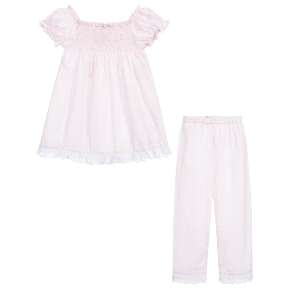 Beau KiD - Girls Pink Cotton Pyjamas | Childrensalon