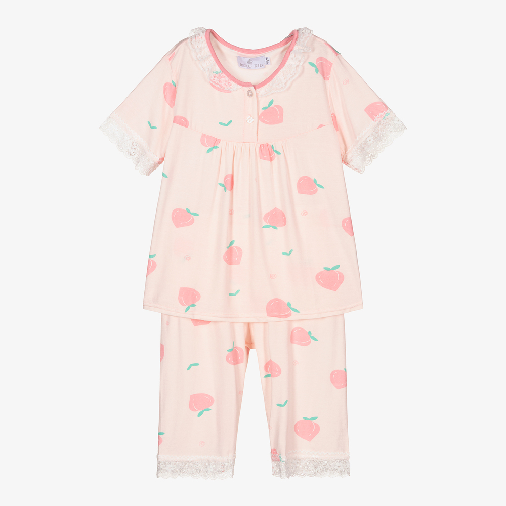 Beau Kid Girls Pink Peach Pyjamas