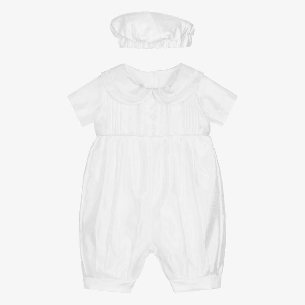 Beau KiD - White Ceremony Babysuit Set | Childrensalon