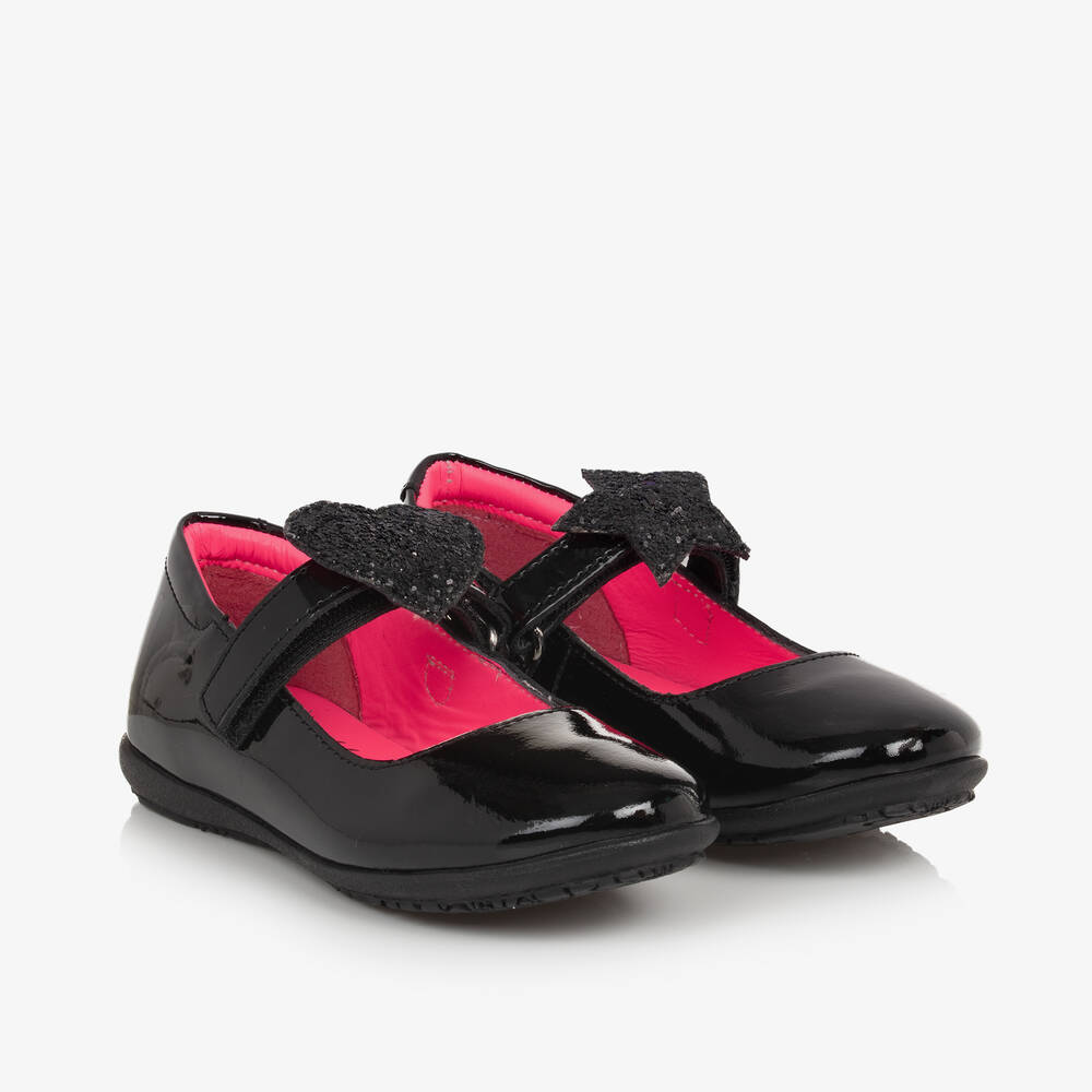 Billieblush - Girls Black Patent Leather Bar Shoes | Childrensalon