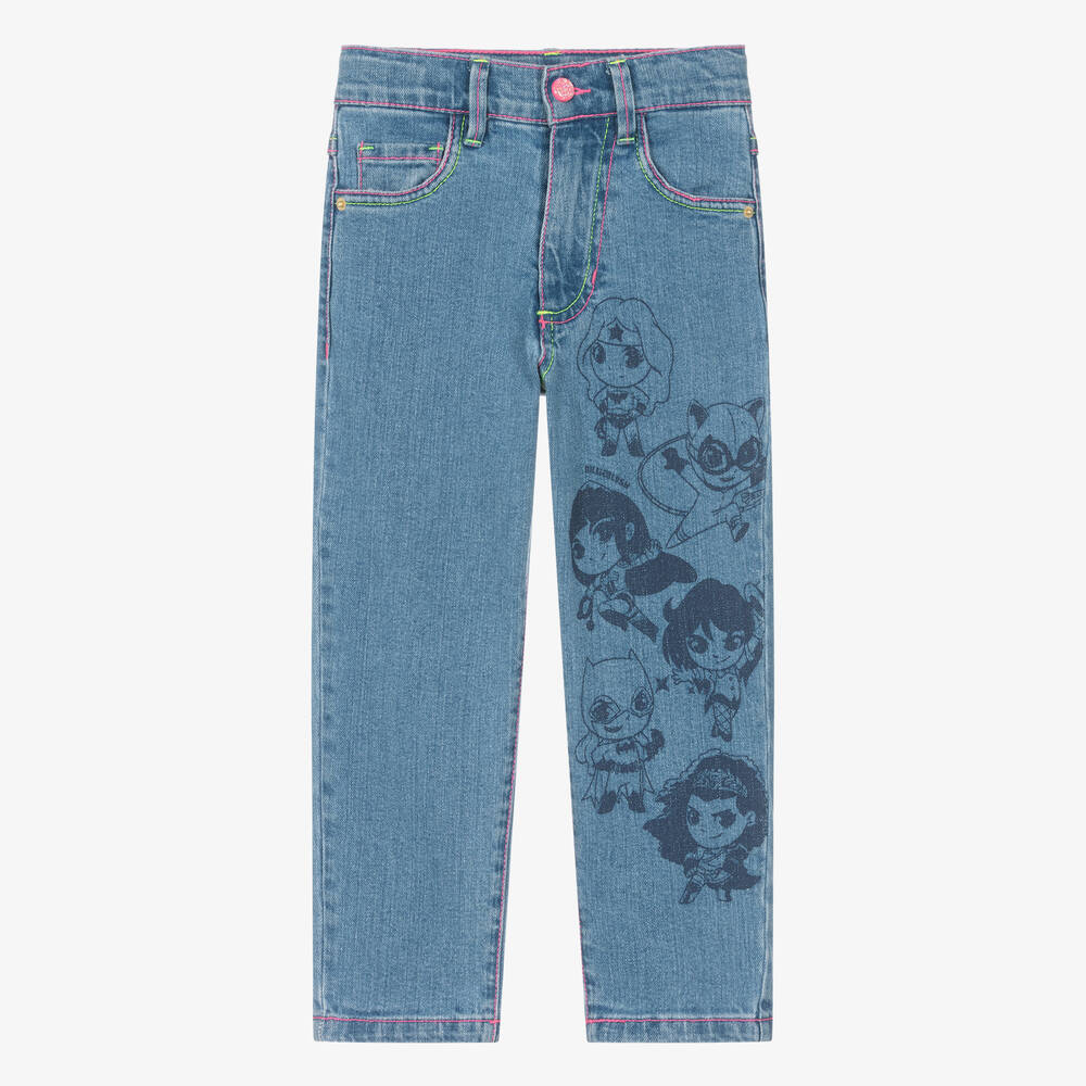 Billieblush - Girls Blue Denim DC Jeans | Childrensalon