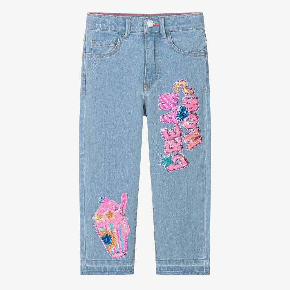 Billieblush Kids' Girls Blue Denim Jeans