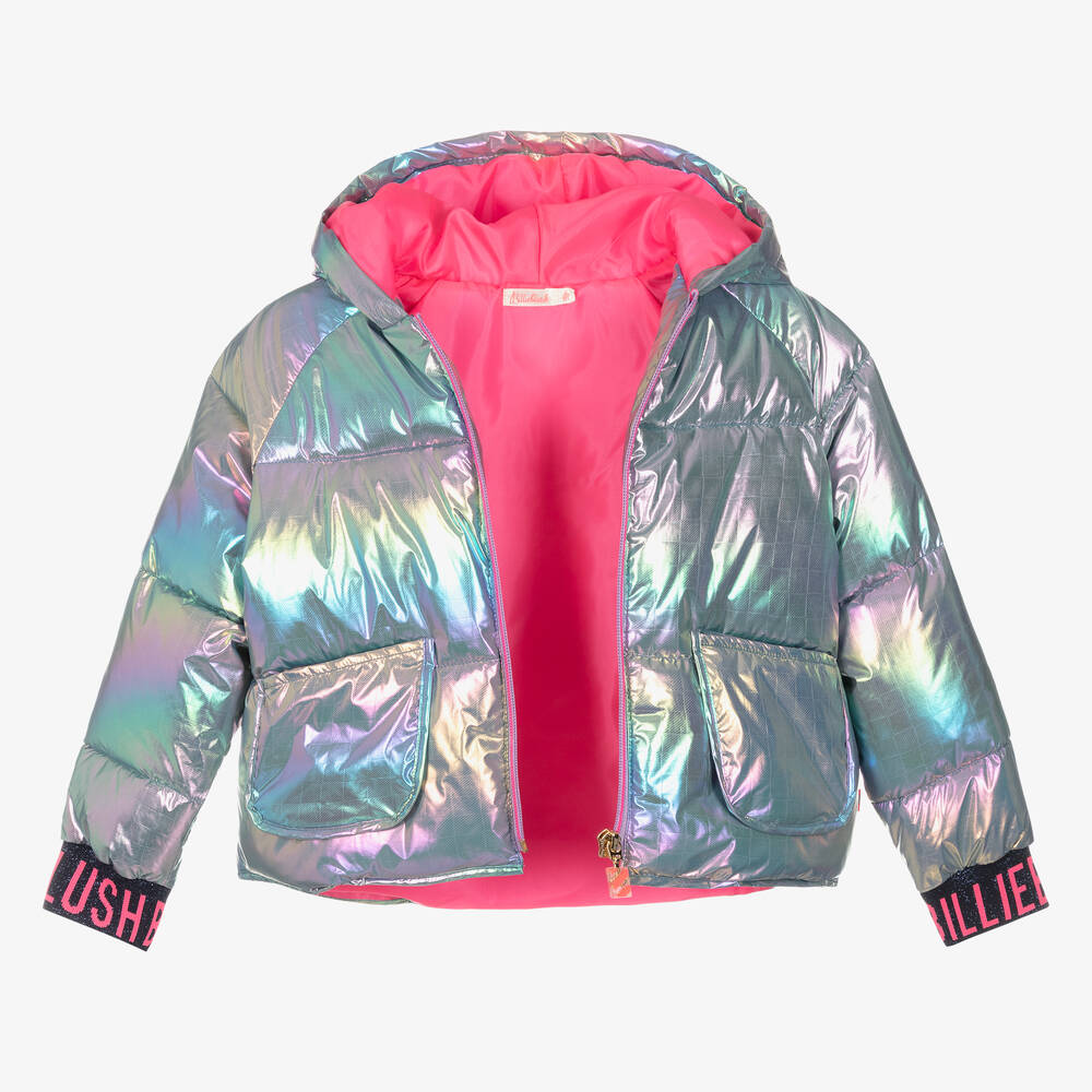 Billieblush girl's down jacket with iridescent effect - BILLIEBLUSH -  Pellecchia Store