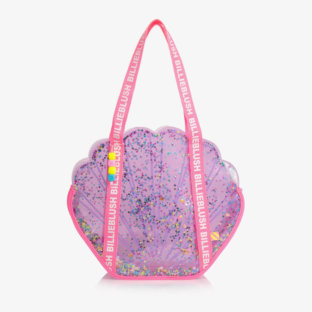 Billieblush - Girls Lilac Purple Shell Bag (32cm) | Childrensalon
