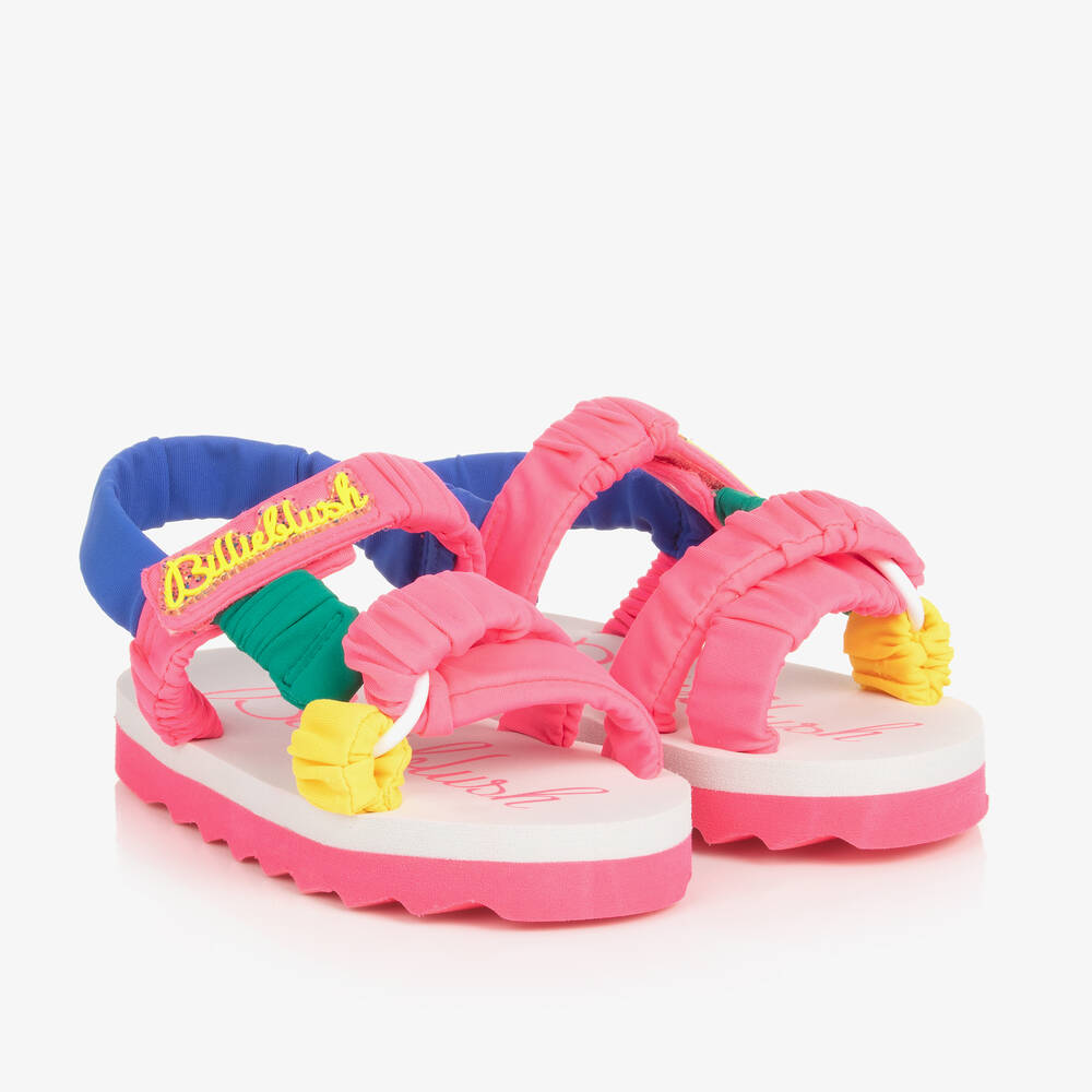 Billieblush - Girls Multicoloured Velcro Strap Sandals | Childrensalon