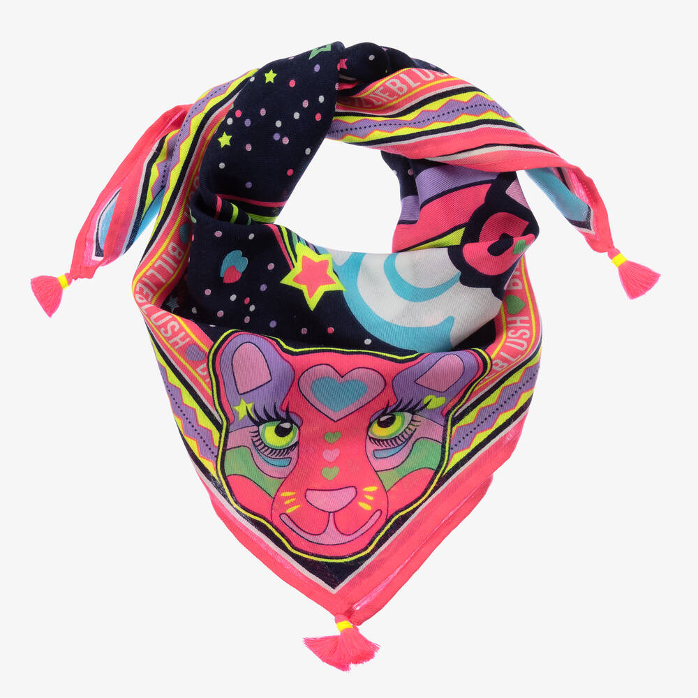 Billieblush - Сине-розовый шарф для девочек (67см) | Childrensalon