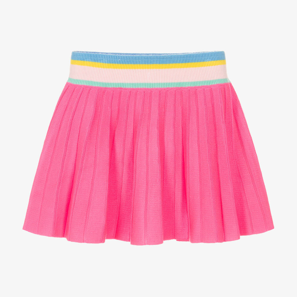 Billieblush - Girls Neon Pink Knitted Skirt | Childrensalon