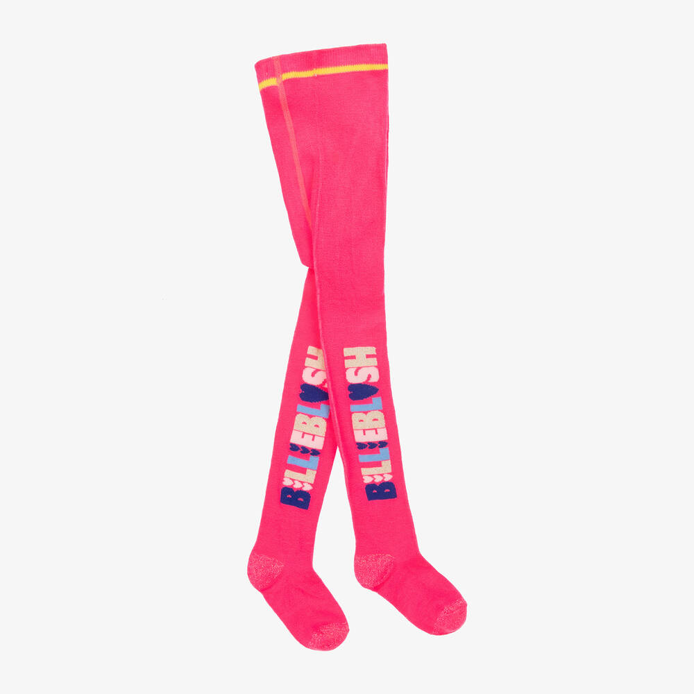 Billieblush - Girls Neon Pink Tights | Childrensalon