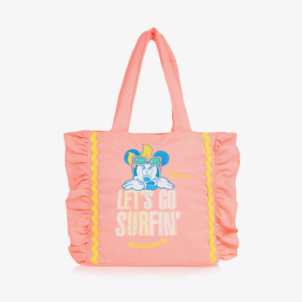 Shop Billieblush Girls Pink Disney Tote Bag (42cm)