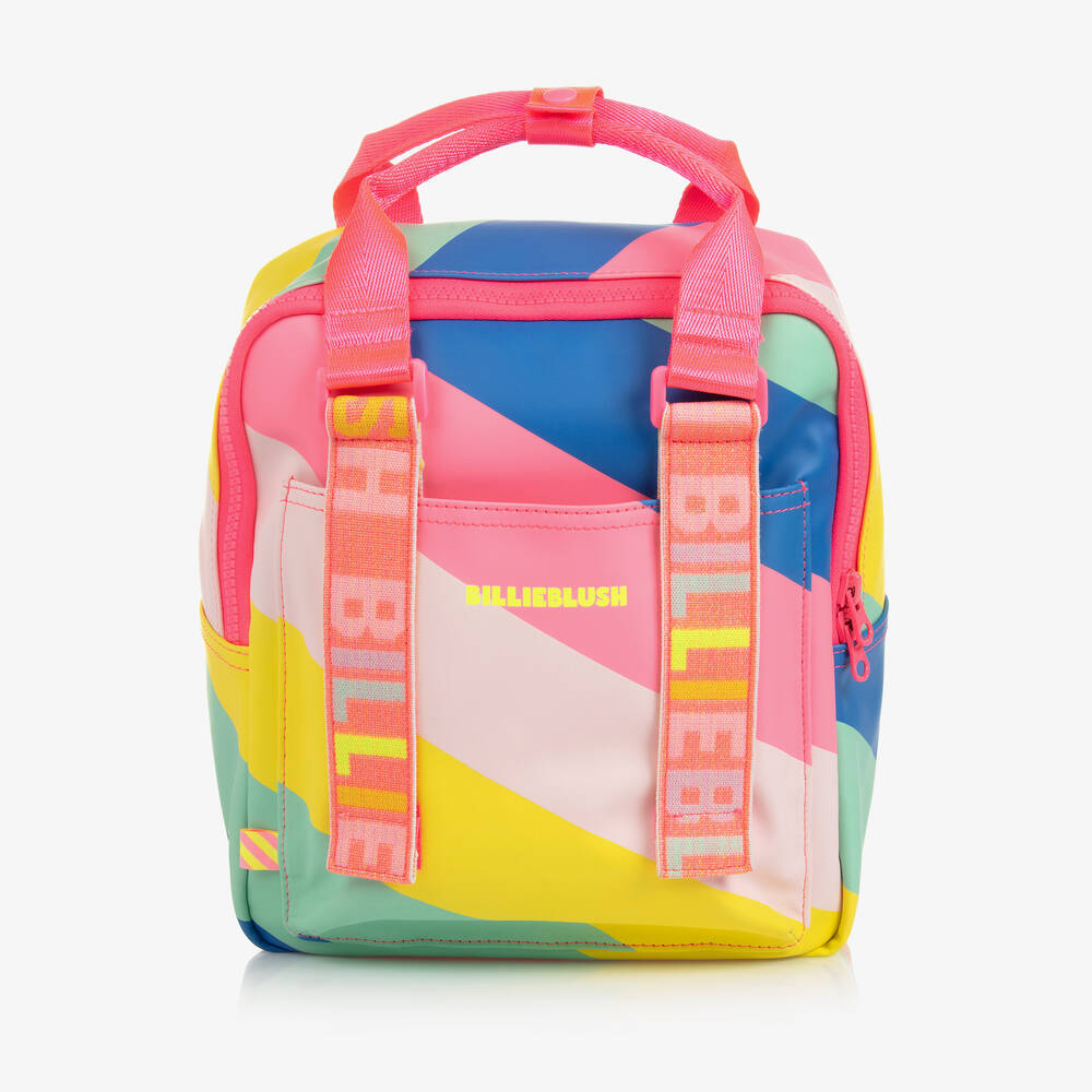Billieblush - Girls Pink Faux Leather Backpack (33cm) | Childrensalon