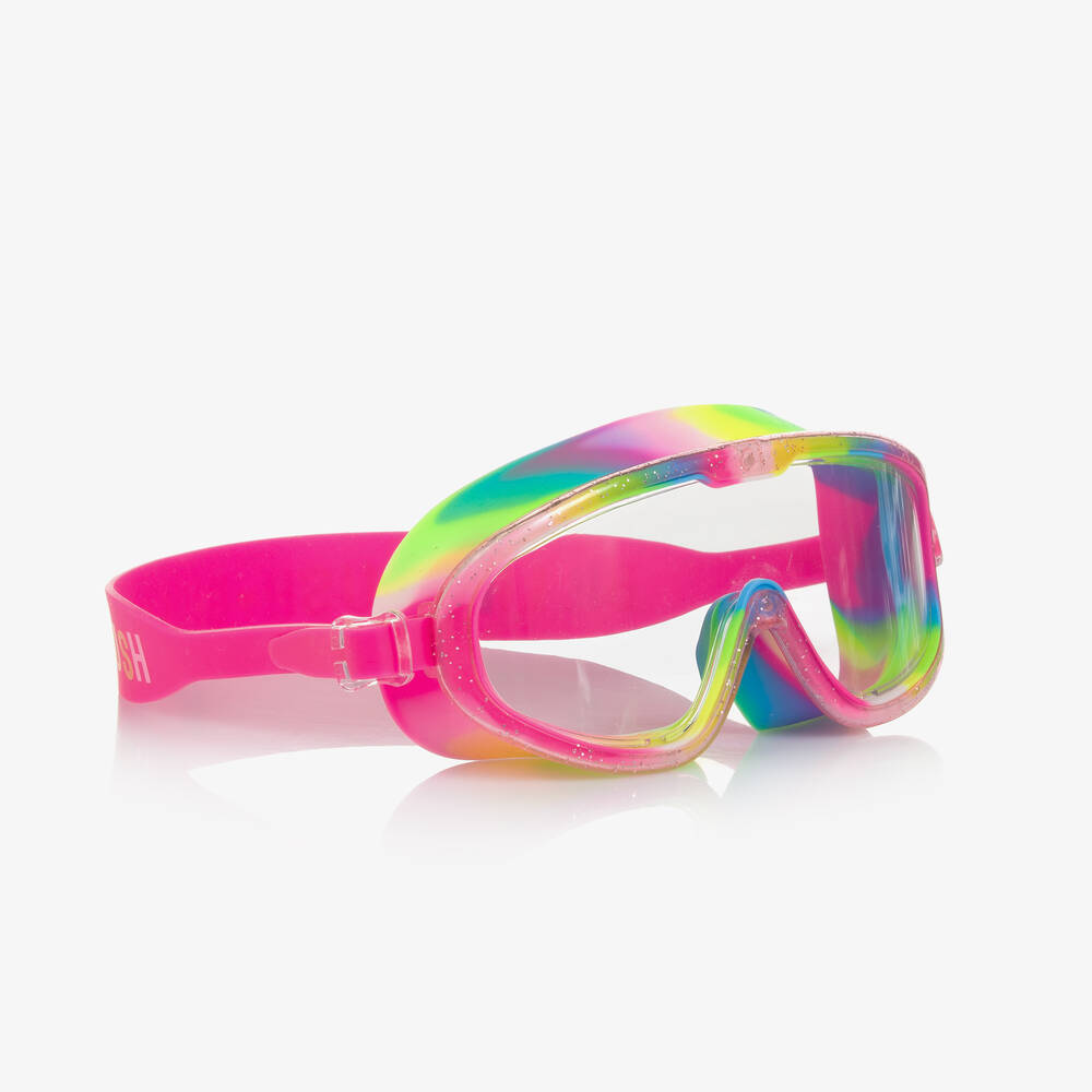 Billieblush - Girls Pink Rainbow Swimming Goggles | Childrensalon