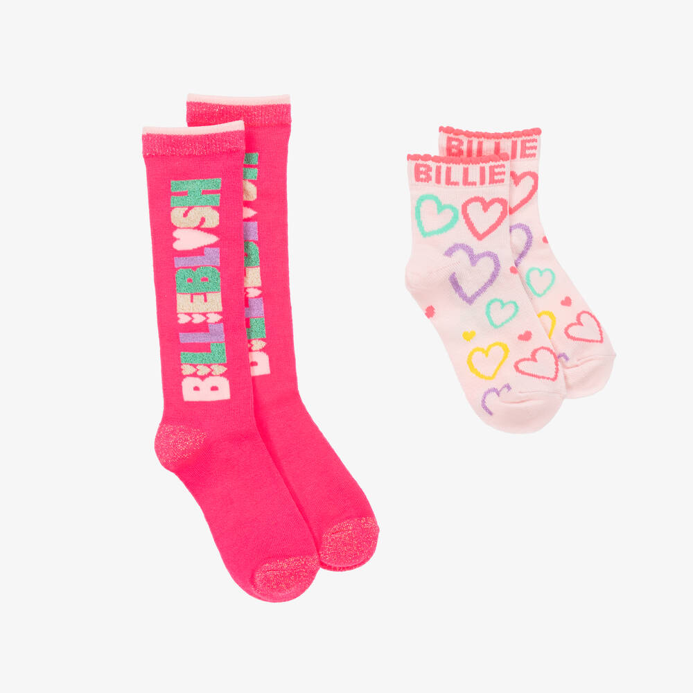 Billieblush - Girls Pink Socks (2 Pack) | Childrensalon