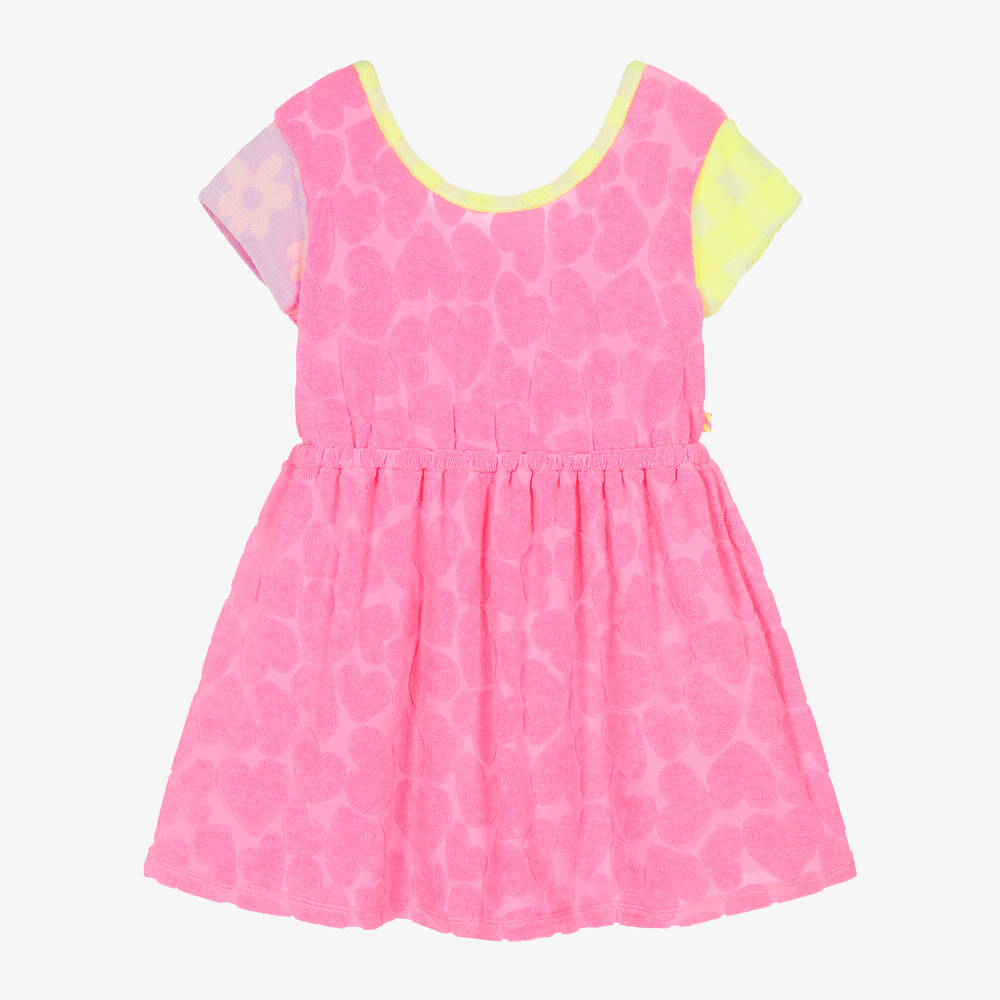Shop Billieblush Girls Pink Towelling Dress