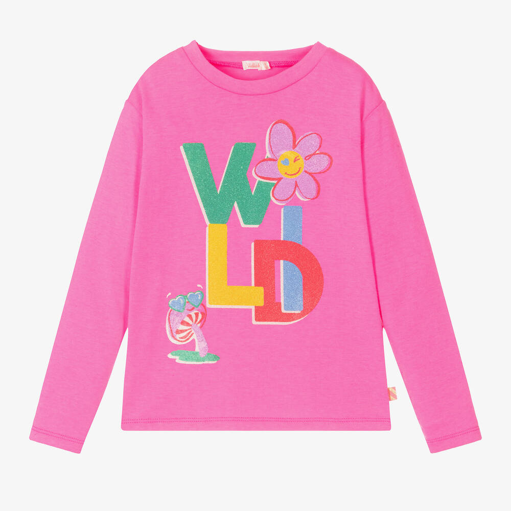 Billieblush - Girls Pink Wild Flowers Top | Childrensalon