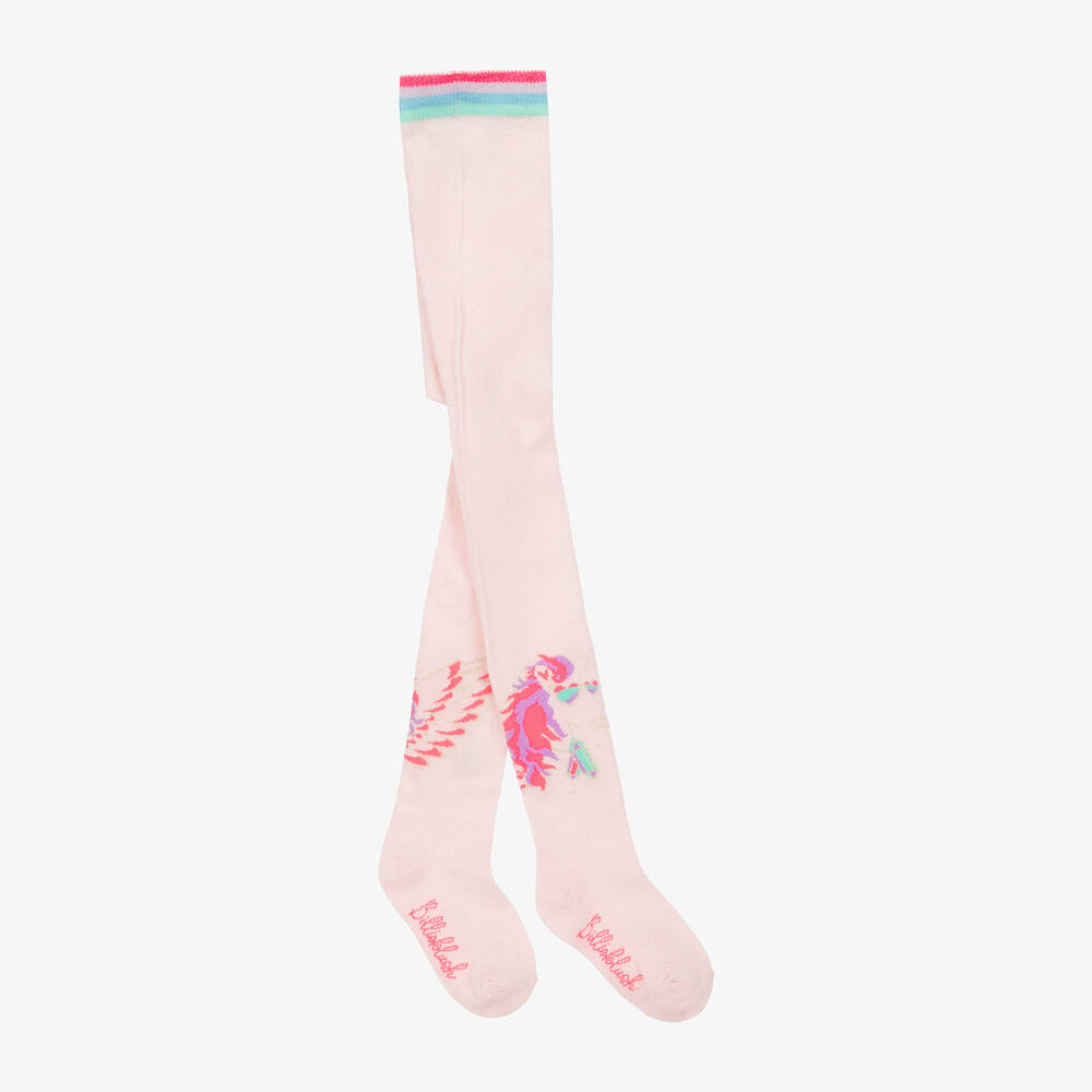 Billieblush - Girls Sparkly Pink Pegasus Tights | Childrensalon