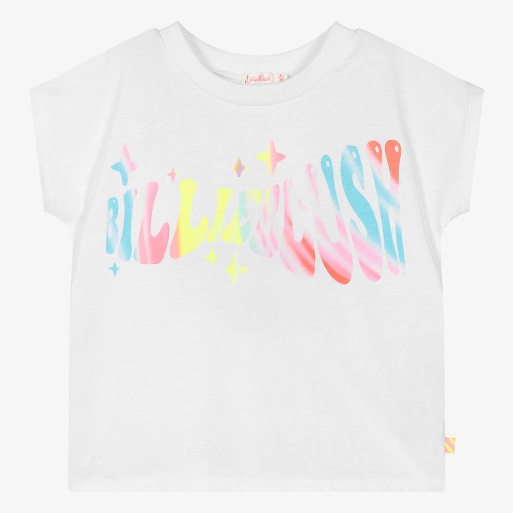 Billieblush Babies' Girls White Cotton T-shirt