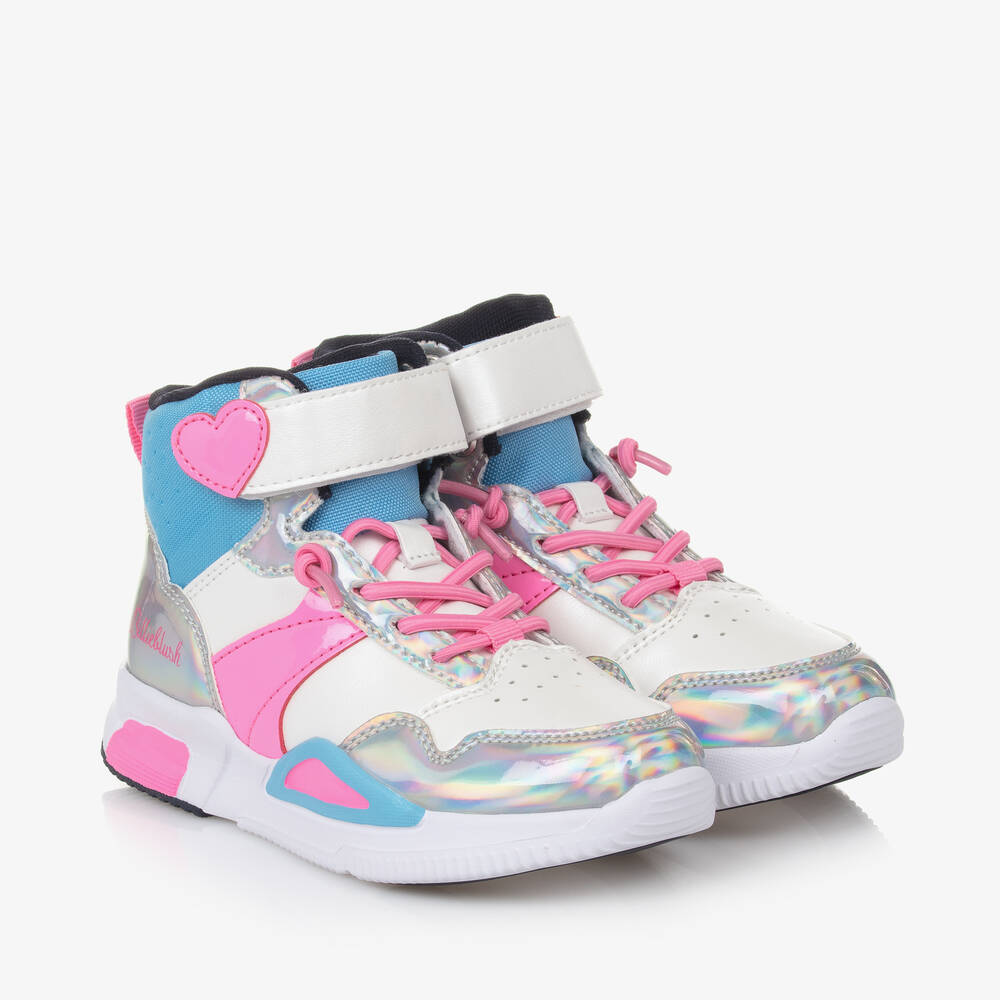 Billieblush - Girls White High Top Trainers | Childrensalon