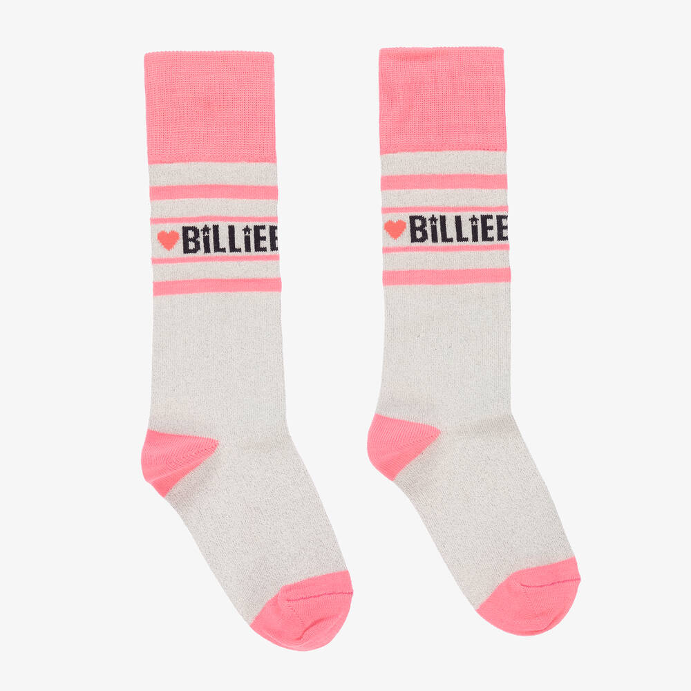 Billieblush - Pink & Silvery Glitter Socks | Childrensalon