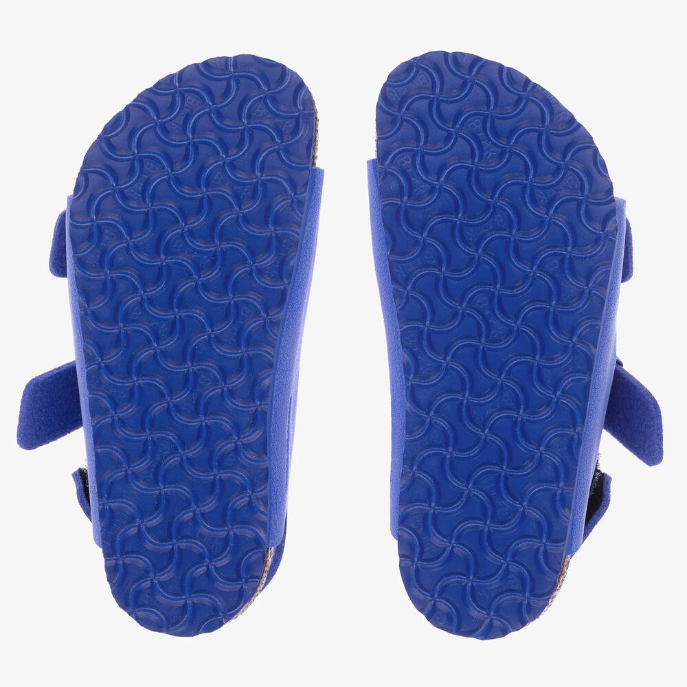 Birkenstock - Blue Faux Leather Sandals | Childrensalon
